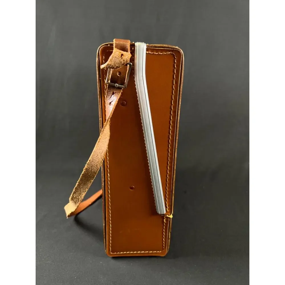 Vintage Leather Carrying Case Bag For Polaroid Land Camera Hipster - Case Only